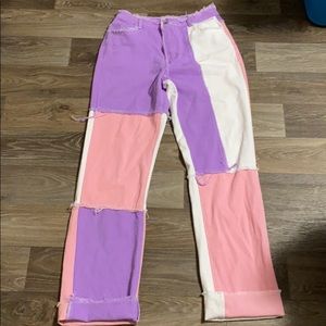 Multiple color jeans